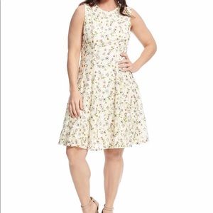 Gabby Skye Shoulder Cutouts Fit & Flare Dress 10